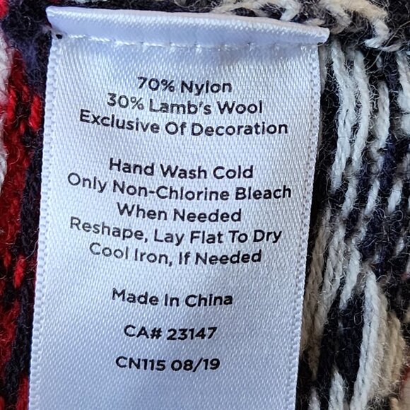 Talbots Fairisle Holiday Bird 30% Wool Knit Crewneck Sweater - Picture 6 of 6